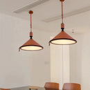 Pendelleuchte aus Kunstleder im Art-déco-Stil für den Innenbereich