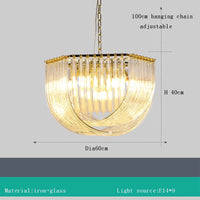 Moderner LED-Kronleuchter aus Glas für Restaurant oder Hotel