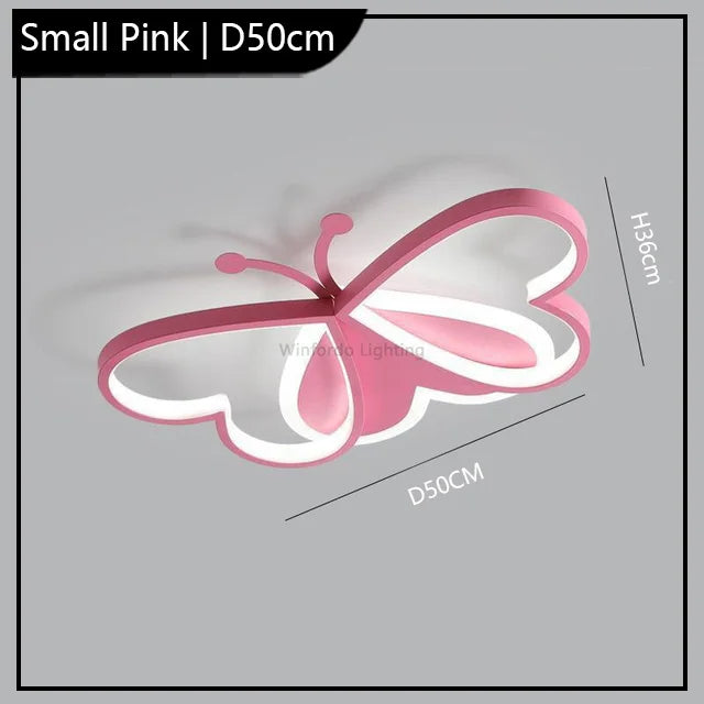 lustre winfordo led 	 papillon à intensité réglable pour enfants