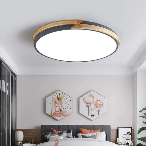 Ultraflache LED-Deckenleuchte nordisches Design dekorativ Einbau - vue 2 sur 12