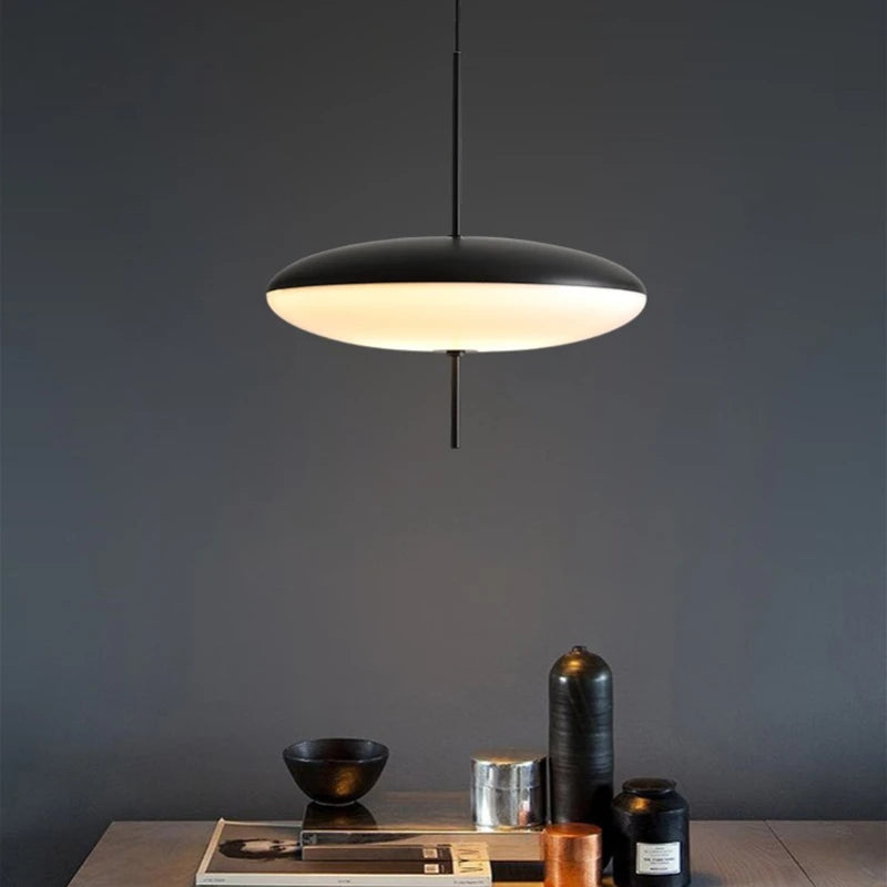 suspension moderne décorative avec fil plat réglable - vue 5 sur 8