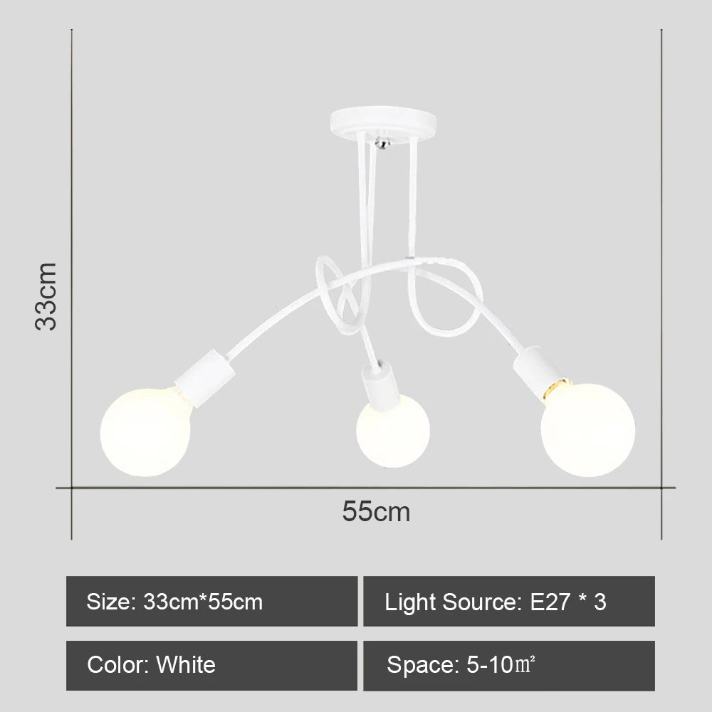 lustre sputnik moderne style industriel pour intérieur élégant - vue 16 sur 19
