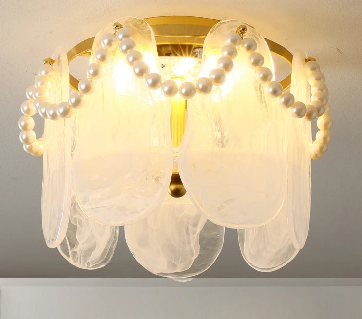 plafonnier led en verre design moderne pour décoration intérieure esthétique - vue 8 sur 12