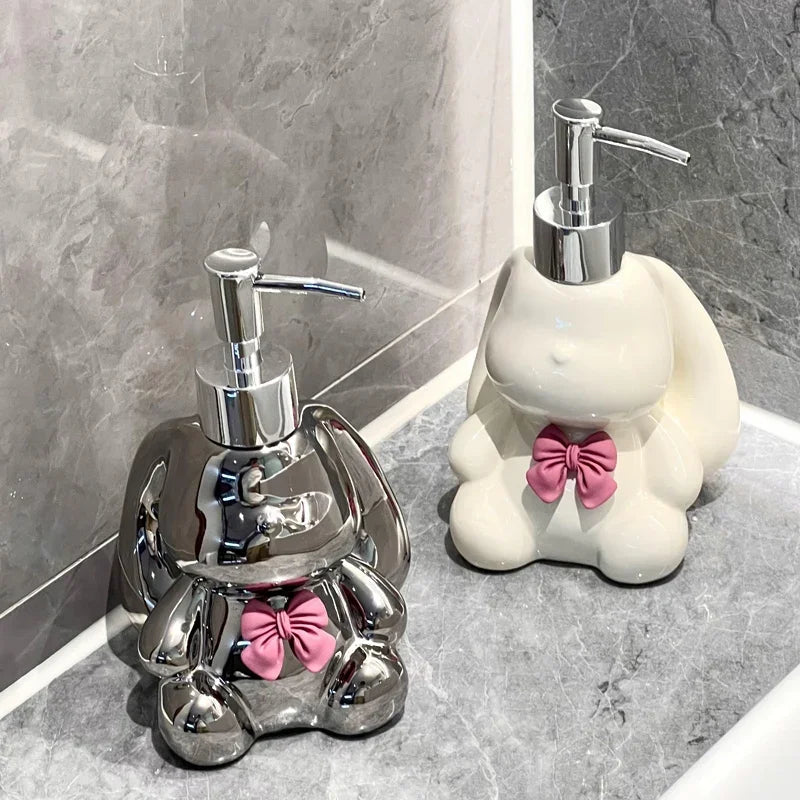 distributeur de savon liquide et désinfectant mignon à pression - vue 5 sur 11