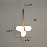 lustre minimaliste en verre design moderne pour intérieur élégant