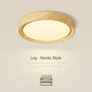 LED-Deckenleuchte Minimalistisch Moderne Holzoptik Kreativ
