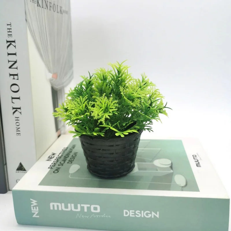 mini plante artificielle en pot pour décoration et événements festifs - vue 7 sur 11