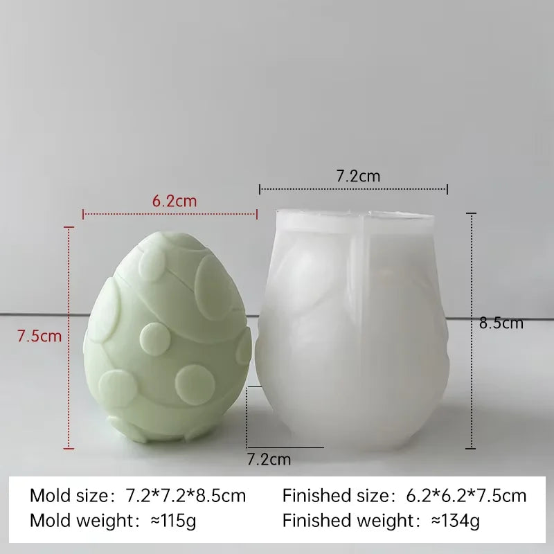 moule à bougie en silicone pour œufs de pâques à créer soi-même - vue 14 sur 21