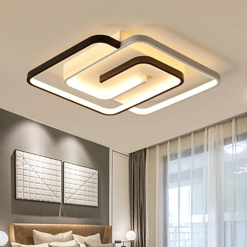 Plafonnier LED carré moderne