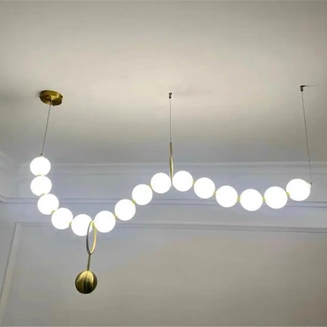 Suspension en perles pour salon - vue 4 sur 14