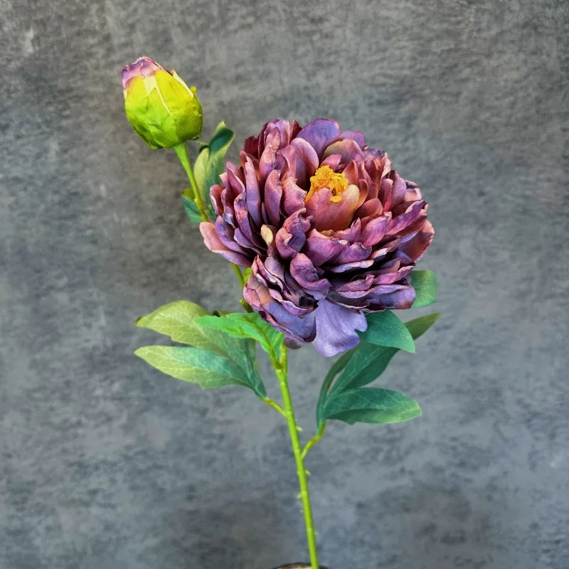 fleurs en soie pivoine rétro pour décoration mariage fête accessoires - vue 10 sur 15