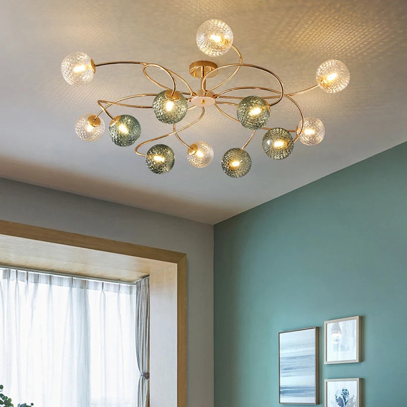 LED-Kronleuchter multicolor Design für modernes und dekoratives Interieur - vue 3 sur 16