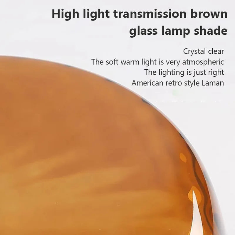 plafonnier led rond en verre ondulé rétro décoratif d'intérieur - vue 6 sur 9