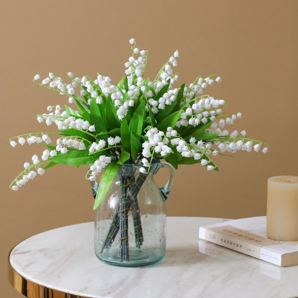 lot de 10 plantes artificielles blanches pour décoration de mariage - vue 2 sur 6