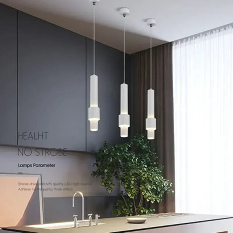 Suspension tube design LED Moderne Simple - vue 6 sur 10