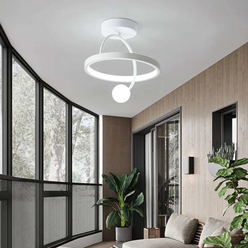 lustre moderne minimaliste pour entrée de restaurant - vue 4 sur 9