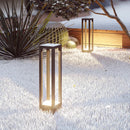 Moderne LED-Gartenleuchte aus Aluminium, wasserdicht für den Außenbereich
