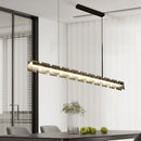 Moderne Pendelleuchte aus Edelstahl mit eleganter LED-Beleuchtung