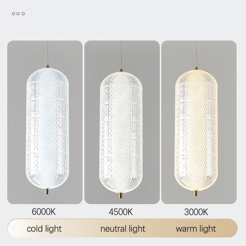 Moderner Kronleuchter mit schlichtem Design – Dekorative LED-Pendelleuchte - vue 4 sur 9