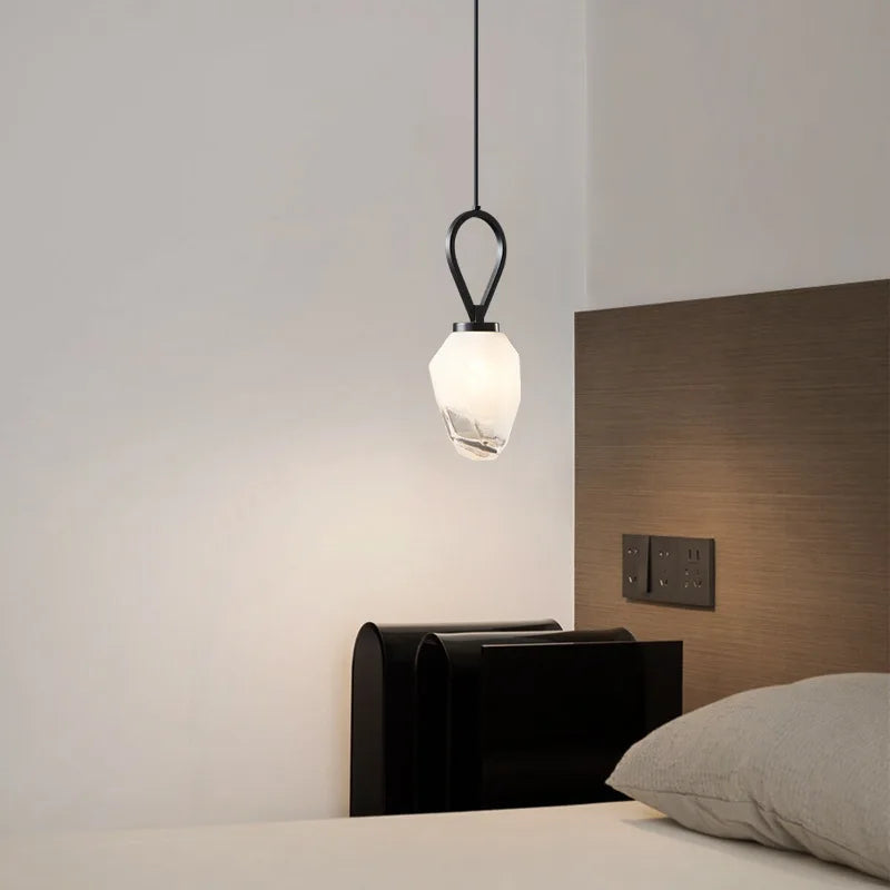 lampe de chevet réglable avec suspension en fil de cuivre - vue 5 sur 7