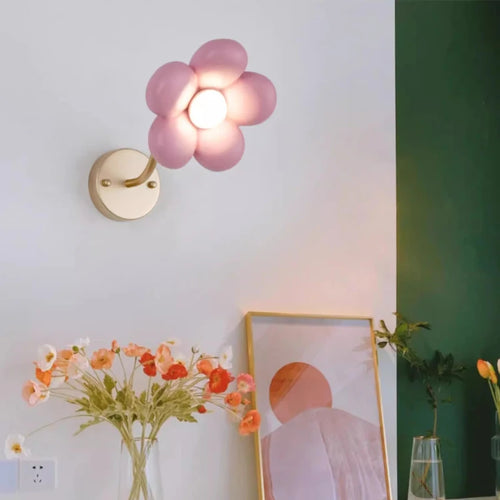 Wandleuchte mit Rosenblüten für das Prinzessinnenzimmer - vue 4 sur 7