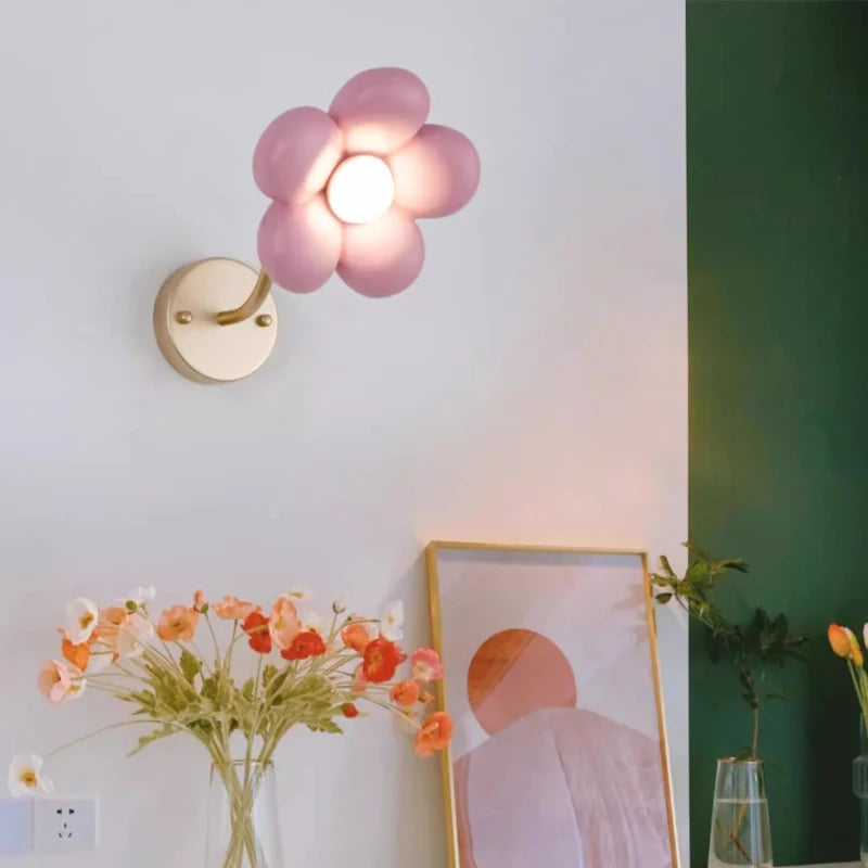 Wandleuchte mit Rosenblüten für das Prinzessinnenzimmer - vue 3 sur 7