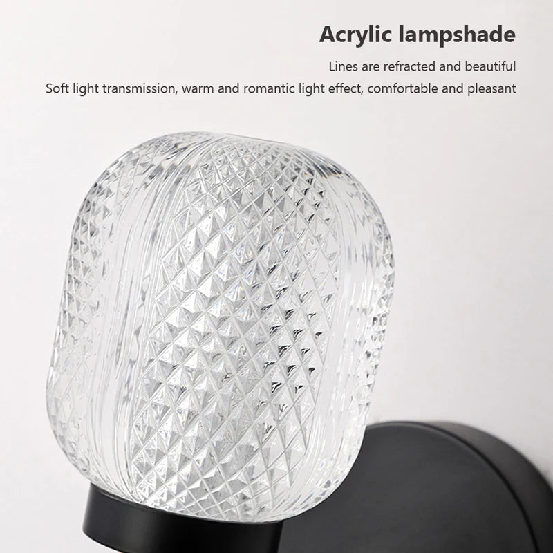 applique murale de luxe à led design moderne chaleureux décoratif - vue 6 sur 12