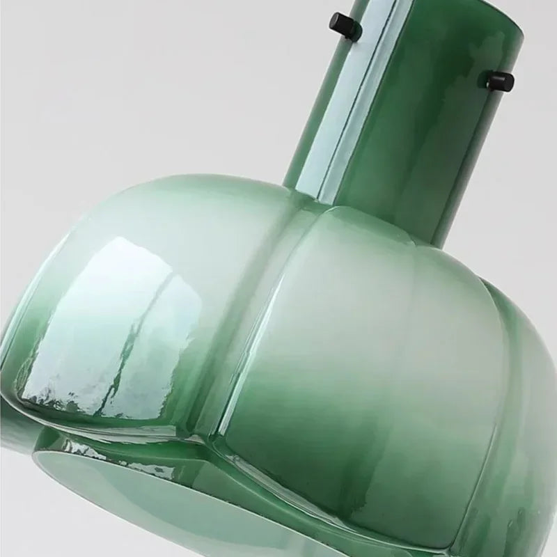 Suspension LED en verre au design nordique suspendu - vue 7 sur 11