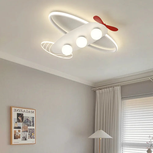 Moderne LED-Deckenleuchte Flugzeug für Kinderzimmer - vue 3 sur 10