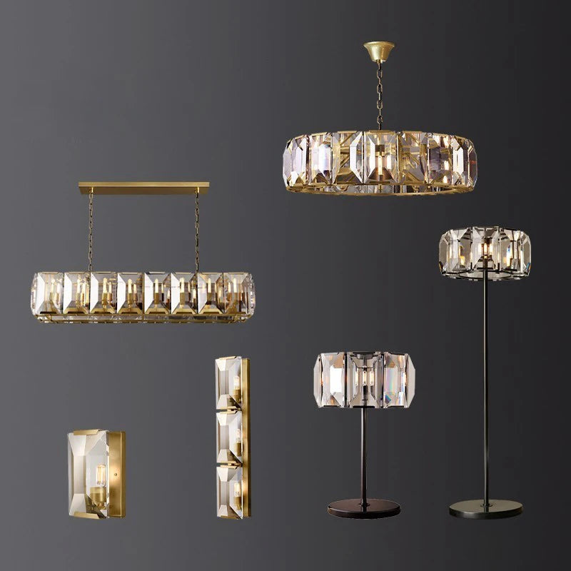 Vintage LED-Stehleuchte aus Kristall mit dimmbarer Helligkeit - vue 8 sur 8