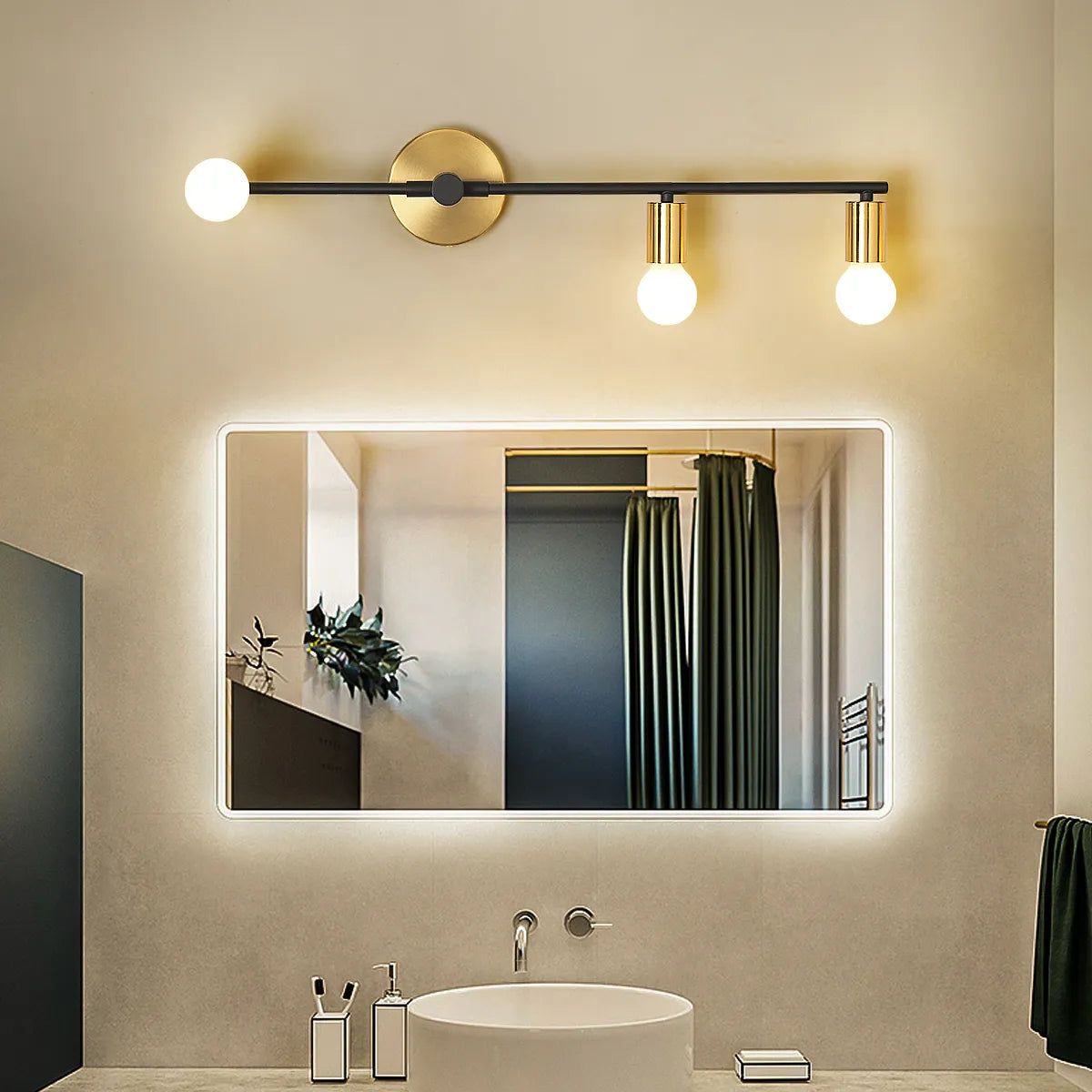 applique murale led maison intérieur éclairage fond ampoule e27 - vue 4 sur 10