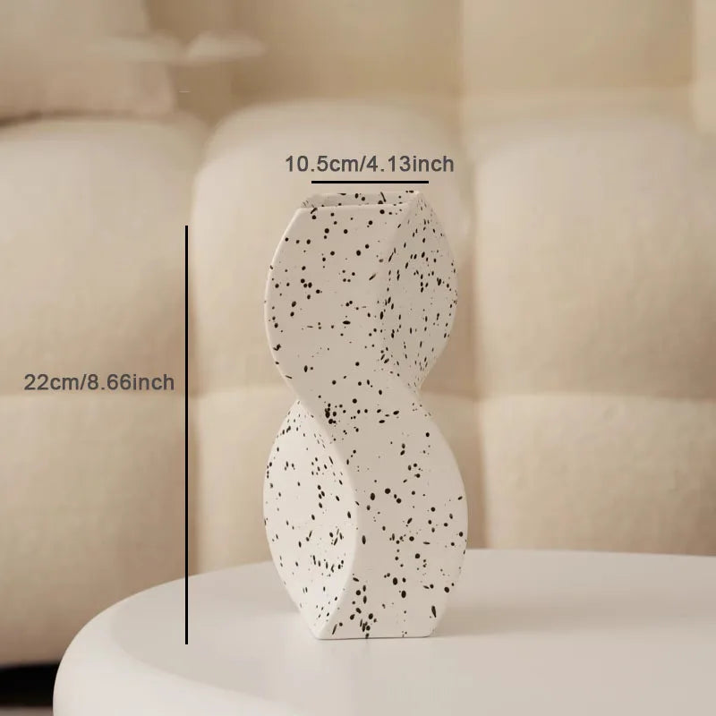 vase en céramique nordique pour décoration et arrangements floraux - vue 8 sur 11