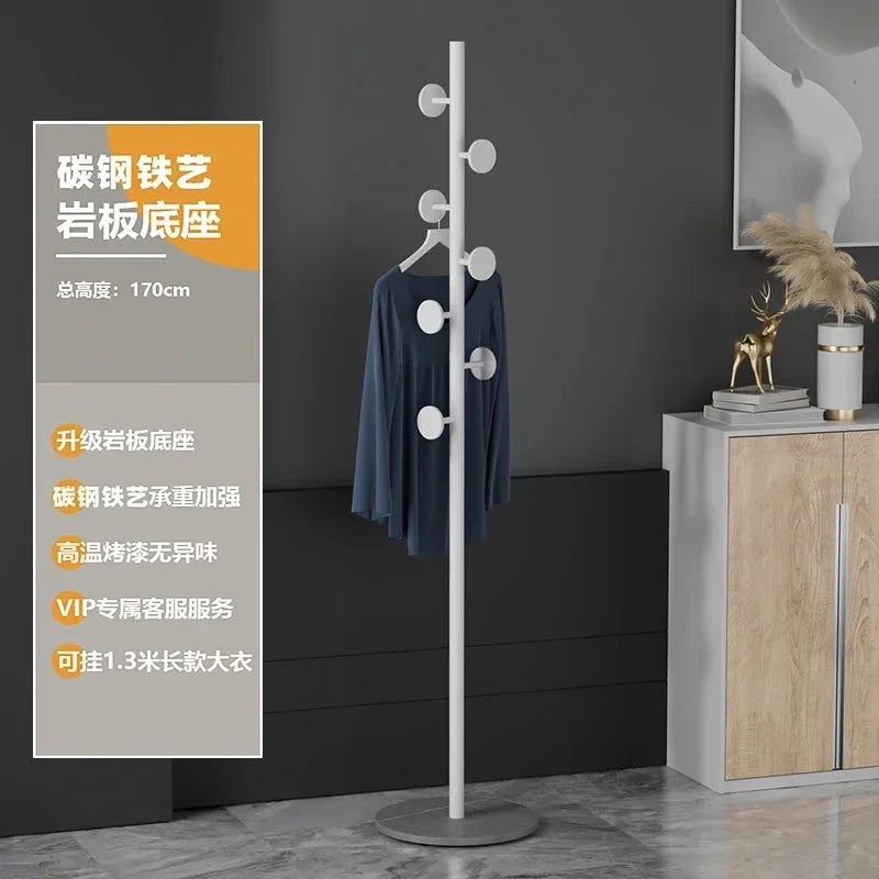 Multifunctional Floor Coat Rack, Hat Hanger, Tree Style, Freestanding Handbag Organizer, Luxury Storage Stand, 7 Hooks - vue 8 sur 28
