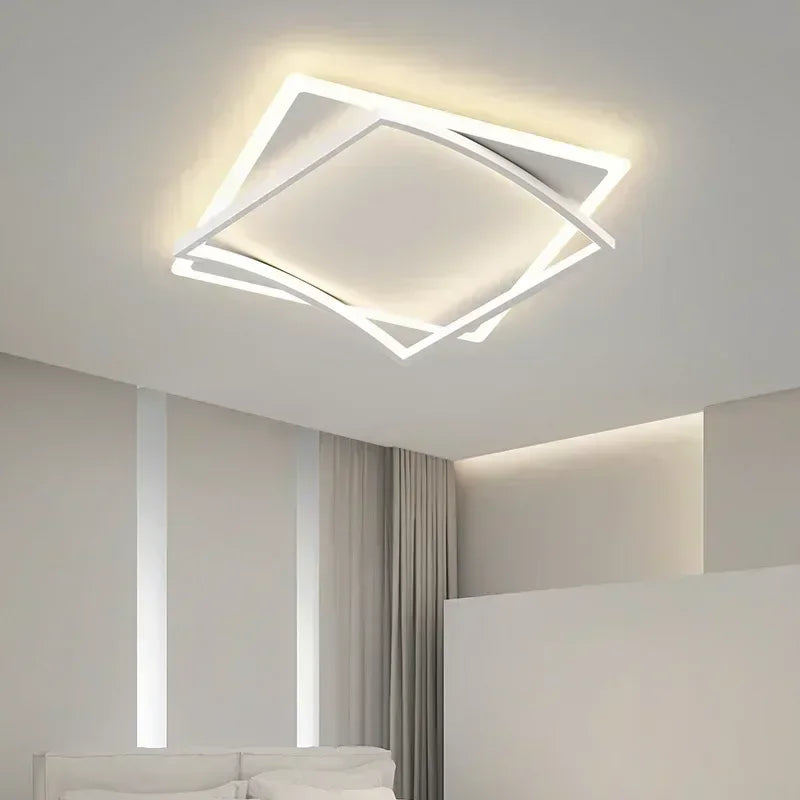 Plafonnier LED nordique pour chambre salon salle à manger étude cuisine plafond Lustre intérieur décor à la maison luminaire Lustre - vue 5 sur 22