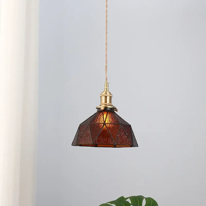 lustre nordique en verre design pour décoration intérieure moderne