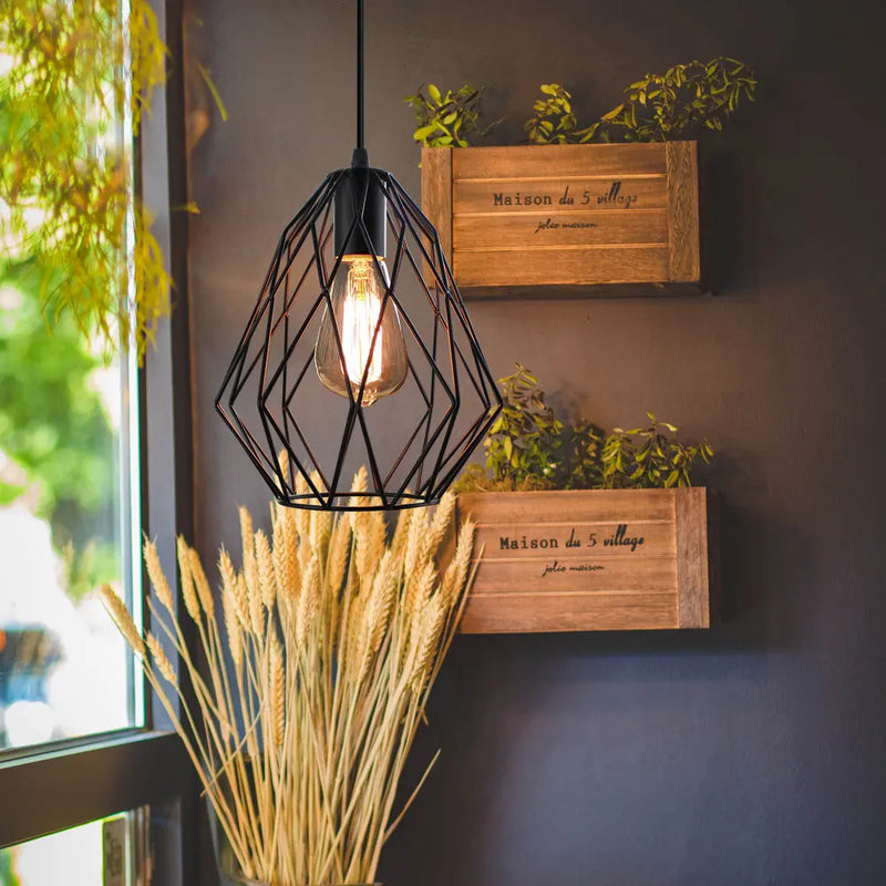 suspension moderne en fer style nordique minimaliste industriel