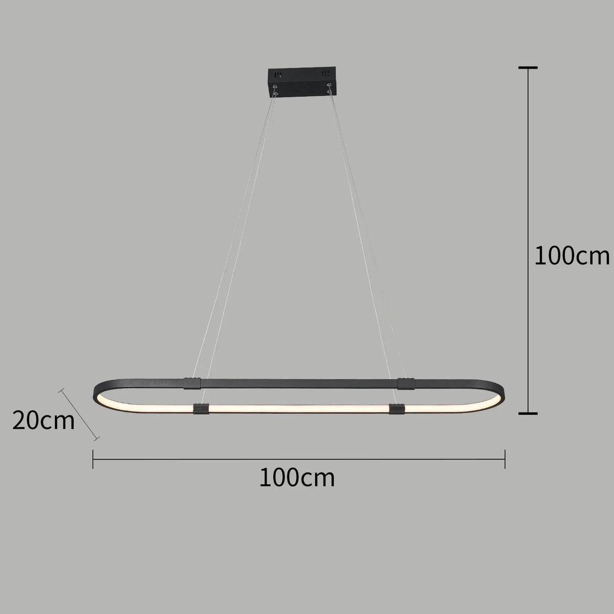 Moderne LED-Pendelleuchte für lineare und elegante Wohnraumgestaltung - vue 6 sur 7