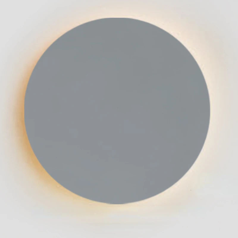 LED-Minimalismus Wandleuchte Modernes Wohnambiente Bunt Runde Eisenplatte Flur Wandleuchte