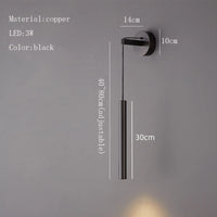 LED-Wandleuchte aus Messing, höhenverstellbar, warmes Ambiente, Luxus
