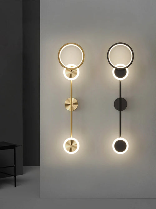 Nordic minimalist living room background wall light, modern creative corridor hallway light, bedroom bedside decorative light - vue 5 sur 13