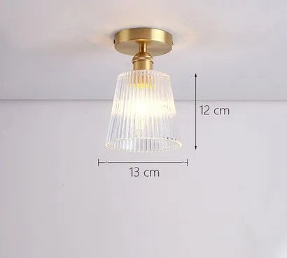 Moderner Glas-Deckenleuchte für innen und außen, lichtstark - vue 9 sur 30
