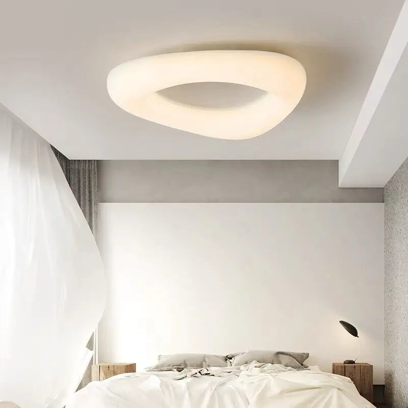 plafonnier led moderne en forme de nuages avec télécommande - vue 5 sur 14