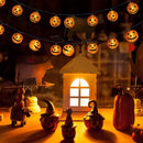 Lichterkette Kürbis für Halloween-Deko innen und außen
