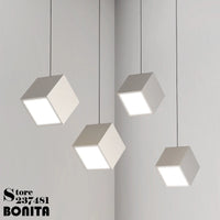 suspension moderne à LED géométrique en acrylique design minimaliste