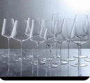 Verre à vin bourgogne cristal fin facetté élégant