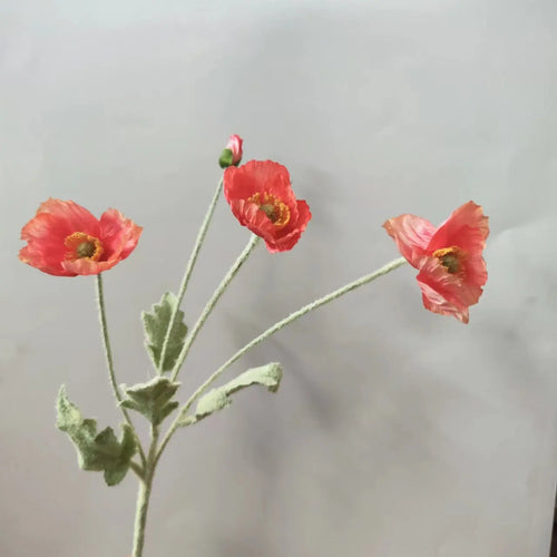 bouquet de fleurs artificielles pavot pour décoration maison jardin fête
