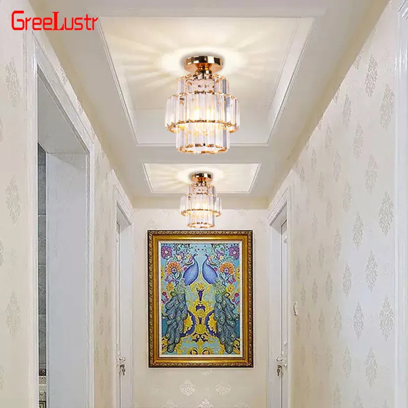 Nordique moderne K9 cristal Lustre intérieur plafonnier couloir escaliers suspension chambre Lustre salle à manger luminaires décor à la maison - vue 5 sur 16