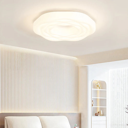 plafonnier led design moderne en forme de rose pour éclairage intérieur - vue 2 sur 8