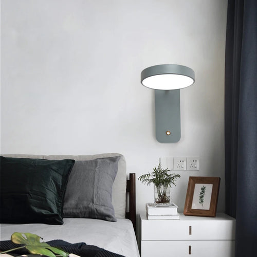 applique murale à led rotative pour éclairage intérieur moderne - vue 4 sur 9