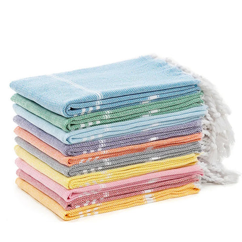 serviette de plage extra large coton séchage rapide - vue 6 sur 7